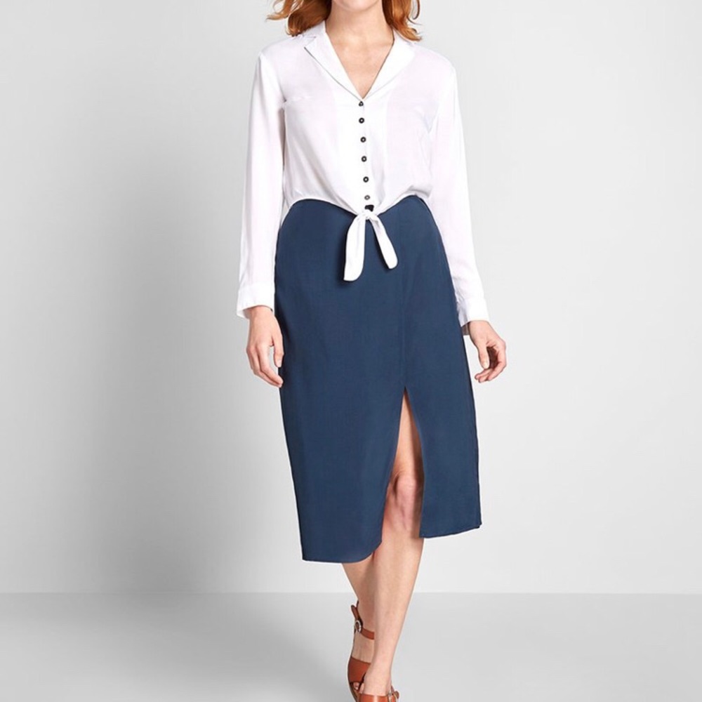 SOLD NWT ModCloth Midi Skirt - Picture 3 of 7